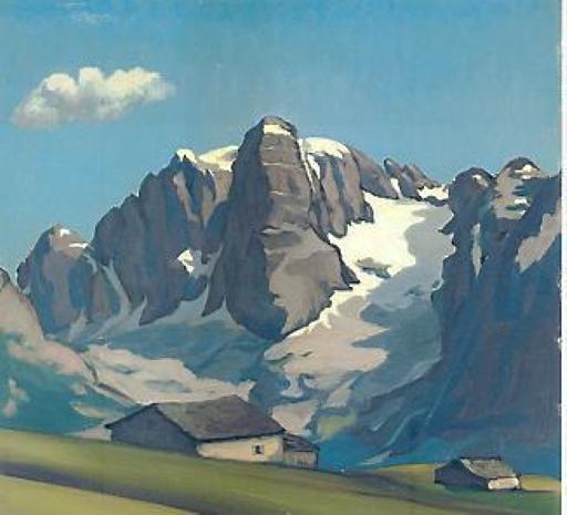 Ottorino Garosio - "Paesaggio alpino"
